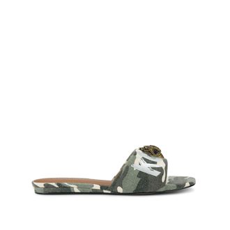 Kurt Geiger Womens Kensington Flat Sandal Sandals - Green
