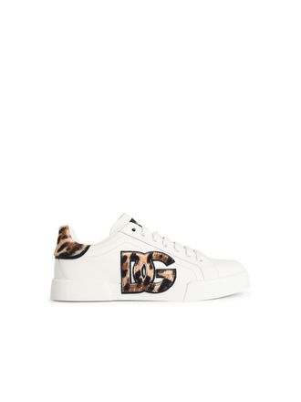 Dolce & Gabbana Wei&szlig;e Lear-Sneaker Portofino von Dolce & Gabbana