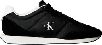 Calvin Klein Retro platte herensneakers (Drievoudig zwart)