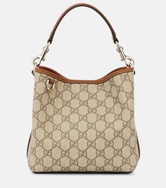 Gucci GG Emblem Small canvas bucket bag