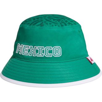 adidas Mexico Fan Bucket Hat in Bold Green/Dark Green/White at Nordstrom