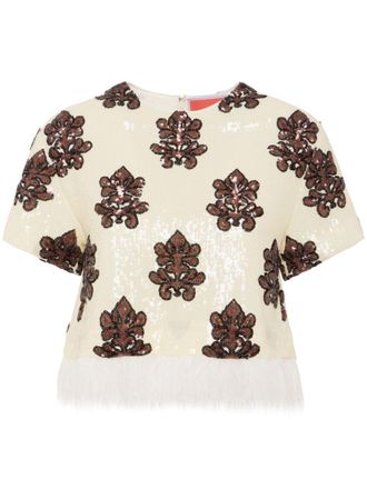 La DoubleJ La Scala T-shirt - women - Polyester/Elastane - M - Neutrals