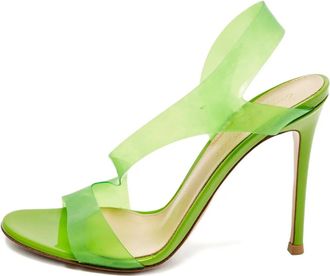 Gianvito Rossi 100 mm Metropolis sandalen met doorzichtig effect - Groen