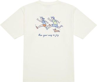 New Balance Running Duo Graphic T-Shirt Asia Sizing Ivory NEE26121-IV