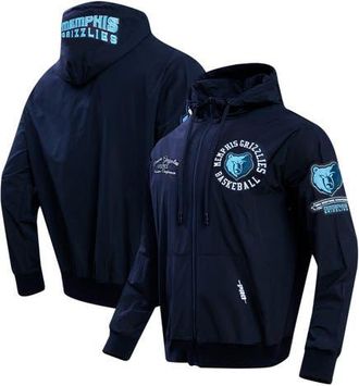 Pro Standard Mens Pro Standard Navy Memphis Grizzlies Hybrid Full-Zip Hoodie at Nordstrom, Size Large