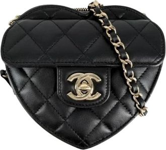 Chanel Pre-owned Vintage Pochette Schoudertas - Dames - Vintage Schoudertas - Zwart - ONE Size - Leer - Vintage