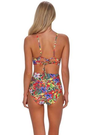 Sunsets Hannah High Waist Bikini Swim Bottoms in Surfs Up at Nordstrom, Size X-Large