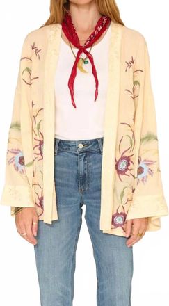 Mkt studio Wiske Embroidered Kimono In Beige