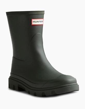 Hunter Womens Downpour Short Womens Wellingtons - Black - Size: 8