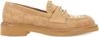 Bruno Premi 30mm Croa Tea studded loafers - women - Suede/Leather/Rubber - 37 - Brown