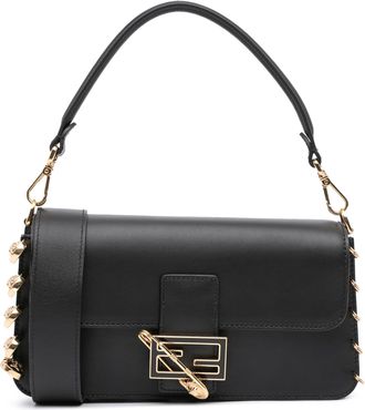 Fendi Pre-owned Womens Baguette Shoulder Bag - Black Leather - One Size