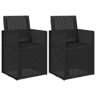 vidaXL Sillas De Comedor De Jard&iacute;n 2 Pcs Antracita 53 X 47 X 88,5 Cm Vidaxl