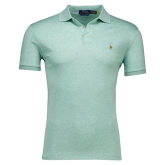 Polo Ralph Lauren Tops, Heren, Groen, M, Groene poloshirt met korte mouwen