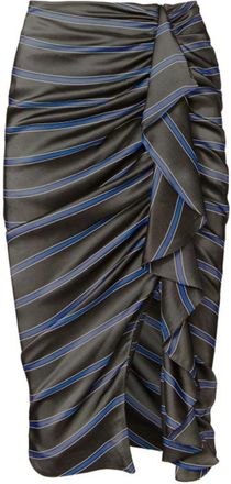 Veronica Beard Striped Midi Skirt Size XS