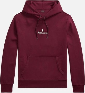 Polo Ralph Lauren Mens Ralph Lauren Logo Double-Knit Hoodie - Classic Wine - Red - Size: 38