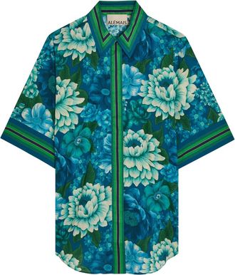 Alemais Alemais Margo Floral-print Cotton Shirt - Multicoloured - 16 (UK16 / XL)