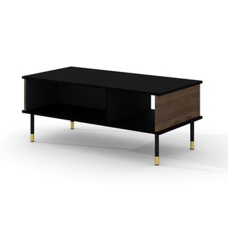 Petits Meubles Mesa de centro 110 cm estratificado marr&oacute;n Negro