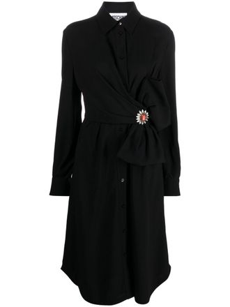 Moschino Chemisier con fiocco - Nero