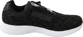 Plein Sport Black Polyester Runner Joice Sneakers Womens Shoes
