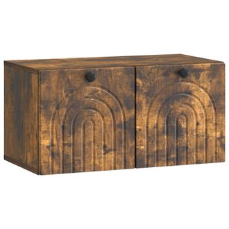 vidaXL Mueble Para Tv De Pared Roble Ahumado 59,5 X 31 X 30 Cm Vidaxl