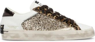 Crime London Schoenen, Dames, Wit, 39 EU, Leer, Sk 8 Deluxe Oak Smoke