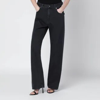 Haikure Jeans ampio grigio carbone