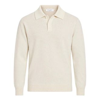 Paolo Pecora Tops, Heren, Beige, M, Polo Shirts