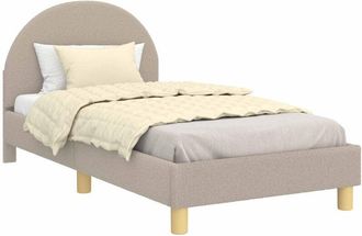 vidaXL Cama Para Ni&ntilde;os Con Cabecero Gris Claro 80 X 160 Cm Vidaxl