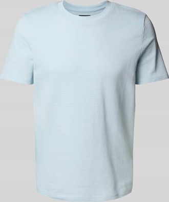 Mc Neal T-Shirt mit geripptem Rundhalsausschnitt in Hellblau, Gr&ouml;&szlig;e XXXL