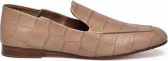 Max Mara Laris Mocassino - Dames - Loafers - Beige - 35 EU - Leer - Schoenen