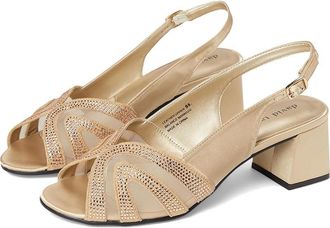 David Tate Desire Womens Dress Sandals Champagne : 10.5 WW (EE), Leather/Rubber