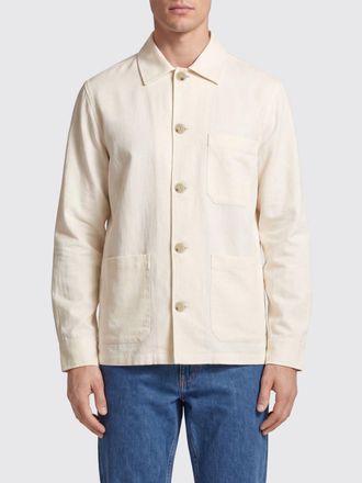 HUGO BOSS Linen and Lyocell Blend Overshirt with Patch Pockets