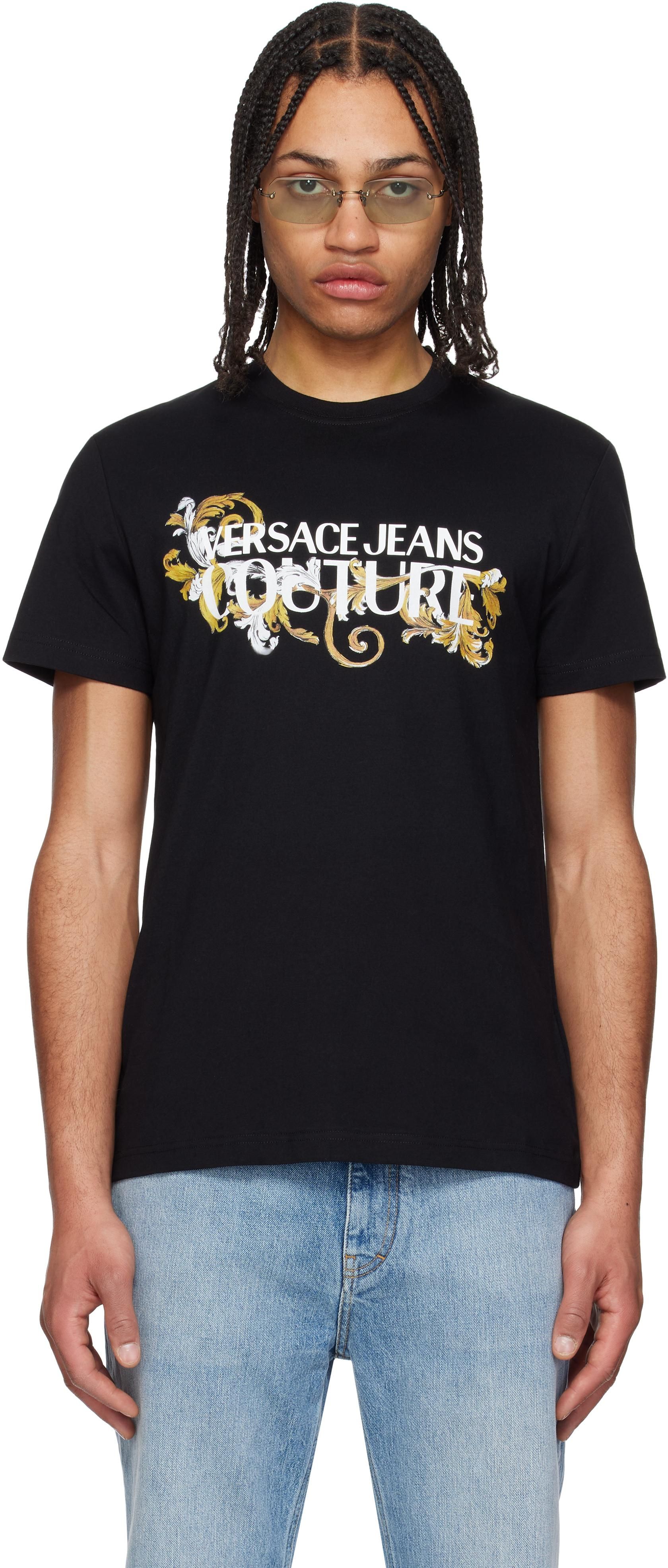 Tシャツ・カットソー VERSACE JEANS SS25 T-SHIRT WITH PRINT (78HAHC03 CJ01C899) VJC74GAHE06-CJ00-G89SS23(2).