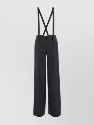Pantaloni Torino stretch cashmere wide-leg diana pant
