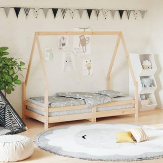 vidaXL Vidaxl - Estructura De Cama Para Ni&ntilde;os Madera Maciza De Pino 80x160 Cm
