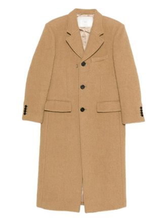 Dunst single-breasted coat - women - Wool - M - Brown