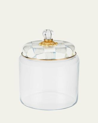 MacKenzie-Childs Sterling Check Kitchen Canister