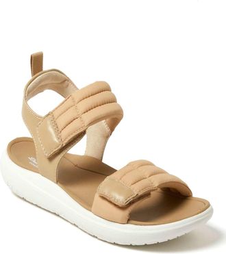 Dearfoams Womens Thea Quarter Strap Sandal