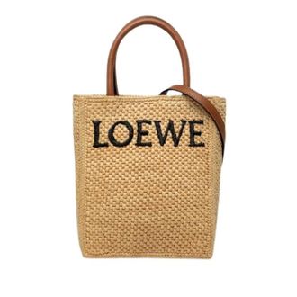 Loewe Pre-owned Raffia Satchel - Dames - Vintage Shopper - Beige - ONE Size - Leer - Vintage