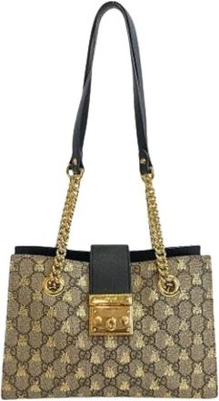 Gucci Pre-owned Shoulder Bags, female, Beige, Size: ONE SIZE Pre-owned Vintage Shoulder Bag