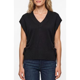 Liverpool L.A. V Neck Dolman Sweater in Black at Nordstrom, Size X-Large