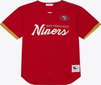 Mitchell & Ness Mens Mitchell & Ness Scarlet San Francisco 49ers Head Coach Mesh Full-Button Fashion Jersey at Nordstrom, Size Xxx-Large