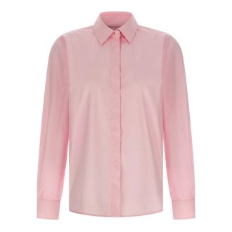 Max Mara MxmMaroso Cotton Poplin Shirt - female - Max Mara - Shirts - Pink - XS - Blouses & Shirts
