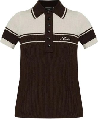 Amiri Aw 426Kn 013 004D Trui - Dames - Ronde hals truien - Bruin - M - Truien & Vesten