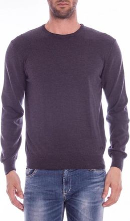 Armani Sweatshirts - Heren - Ronde hals truien - Paars - M - Truien & Vesten
