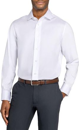 W.R.K Slim Fit Solid Reworked Dress Shirt in White at Nordstrom, Size 17.5