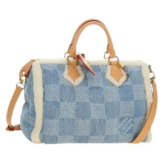 Louis Vuitton Pre-owned Boston Bag - Dames - Pre-owned - Blauw - Maat: ONE Size