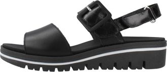 PieSanto Sandalia - Dames - Sleehakken - Zwart - 37 EU - Leer - Schoenen