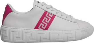 Versace Prachtige Sneakers - Heren - Sneakers - Wit - 42 EU - Leer - Schoenen