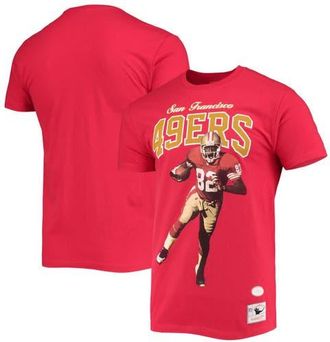 Mitchell & Ness Mens Mitchell & Ness John Taylor San Francisco 49ers Scarlet Player Graphics T-Shirt at Nordstrom, Size Small